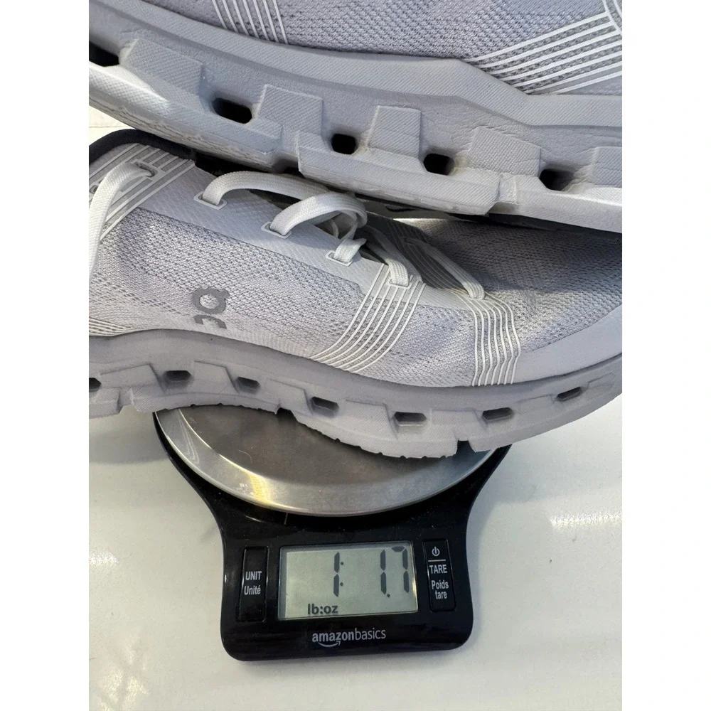 On Cloud Cloudgo Running Shoes Womens 10 Grey White Athletic Lace Up Sneakers